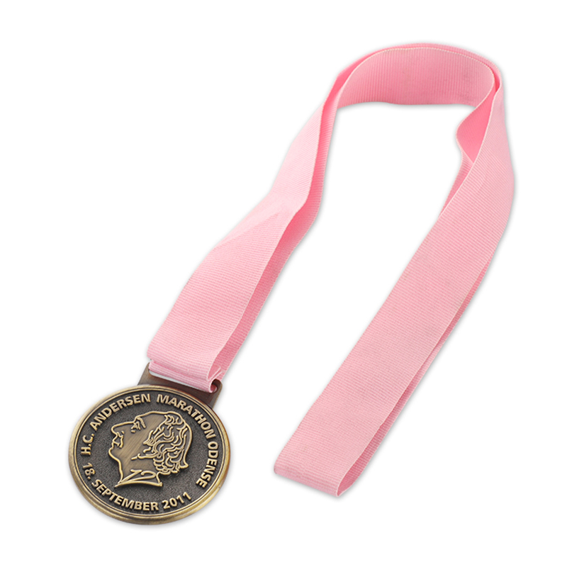Medaglia con incisione della gara della maratona mondiale di Chicago New York City