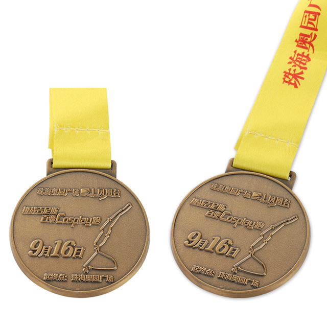 Medaglia personalizzata per la migliore mezza maratona Majors di Los Angeles Steamtown