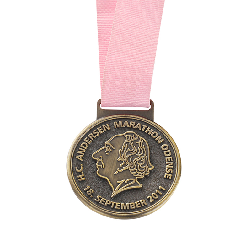 Medaglia con incisione della gara della maratona mondiale di Chicago New York City