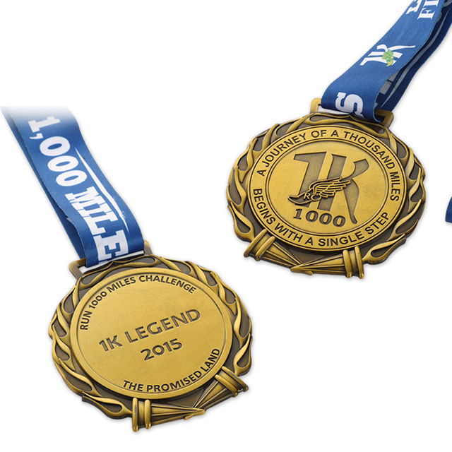 Medaglia d'oro di corsa personalizzata Medaglia di corridore virtuale di corsa 1K virtuale vicino a me